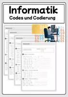 Vorschau - Arbeitsblätter - Materialpaket - Codes und Codierung IT - Deckblatt