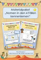 Vorschau - Arbeitsblätter - Materialpaket: Nomen in den 4 Fällen kennenlernen - Deckblatt