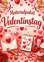 Vorschau - Stundenentwürfe - Materialpaket Valentinstag (Deutsch und Kunst) - Deckblatt