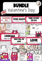 Vorschau - Arbeitsblätter - Materialpaket Bundle Valentine's Day Englisch Sek I - Deckblatt