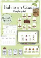 Vorschau - Unterrichtsreihen - Bohne im Glas - Komplettpaket (Klasse 1/2) - Deckblatt