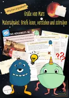 Vorschau - Stundenentwürfe - Materialpaket: Post aus dem All - Briefe lesen und schreiben (Deutsch, Klasse 5/6) - Deckblatt