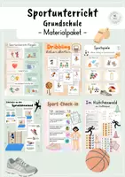 Vorschau - Arbeitsblätter - Sportunterricht Grundschule Materialpaket - Deckblatt