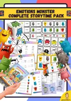 anteprima - Esercizi - Emotions Monster Complete Storytime Pack - Pagina di copertina