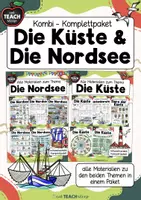 Vorschau - Arbeitsblätter - An der Küste & Die Nordsee - Komplettpaket - Deckblatt