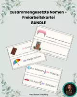 Vorschau - Arbeitsblätter - Materialpaket - zusammengesetzte Nomen - Deckblatt