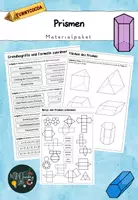 Vorschau - Arbeitsblätter - Materialpaket Prismen - Deckblatt