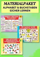 Vorschau - Arbeitsblätter - Materialpaket Alphabet lernen – Buchstabenkarten, ABC-Lernbuch & Poster für Kita & Vorschule - Deckblatt