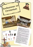 Vorschau - Stundenentwürfe - Materialpaket Konfessionen im Christentum - Deckblatt
