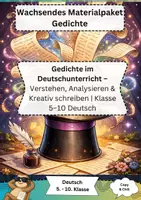 Vorschau - Arbeitsblätter - Gedichtanalyse Klasse 5–10 Deutsch - Deckblatt