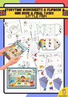 Vista previa - Hojas de trabajo - Little Fish: Storytime Worksheets & flipbook & mini book & Final Tasks - Portada