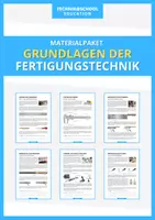 Vorschau - Stationenlernen - Technik - Grundlagen der Fertigungstechnik - Materialpaket - Deckblatt