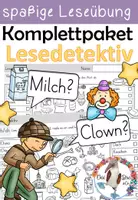 Vorschau - Arbeitsblätter - Komplettpaket - Lesedetektiv - Lese-Übungen / Lesetraining im Anfangsunterricht - Deckblatt