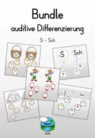 Vorschau - Spiele - Bundle - auditive Differenzierung S - Sch - Deckblatt