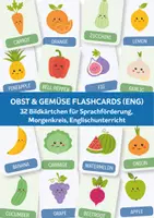 Vorschau - Fördermaterial/Inklusion - Obst & Gemüse Flashcards (ENG) – Bildkärtchen für Kindergarten, Morgenkreis & Sprachförderung - Deckblatt