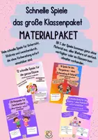 Vorschau - Spiele - Schnelle Spiele – das große Klassenpaket - Deckblatt