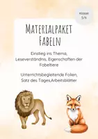 Vorschau - Arbeitsblätter - Materialpaket zum Thema Fabeln - Deckblatt