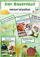 Vorschau - Arbeitsblätter - Der Bauernhof Bundle: Tierhaltung, Maschinen & Produkte vom Bauernhof - Deckblatt