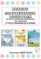 Vorschau - Arbeitsblätter - PAKET: 3 LESEVERSTÄNDNISBÜCHER (6–8 Jahre) - Deckblatt