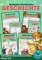 Vorschau - Unterrichtsreihen - Geschichte im Sachunterricht, historisches Lernen / Komplettpaket für Klasse 3 und 4 - Deckblatt
