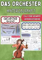 Vorschau - Unterrichtsreihen - Das Orchester Materialpaket Aufgaben, Merkheft Lösungen - Deckblatt