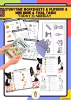 anteprima - Esercizi - Today is monday: Storytime Worksheets & flipbook & mini book & Final Tasks - Pagina di copertina