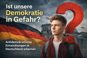 Vorschau - Stundenentwürfe - Ist unsere Demokratie in Gefahr? Antidemokratische Entwicklungen in Deutschland erkennen! 5er Paket! - Deckblatt