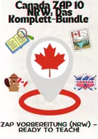 Vorschau - Stundenentwürfe - Canada ZAP 10 NRW: Das Komplett-Bundle (Intro bis Writing Lab) - Englischunterricht: Kanada ZP10 - Deckblatt