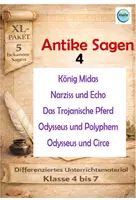 Vorschau - Stundenentwürfe - XL Paket: 5 Antike Sagen 4 (Leseverständnis) - Deckblatt