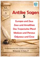 Vorschau - Stundenentwürfe - XL-Paket: 5 Antike Sagen 5 (Leseverständnis) - Deckblatt