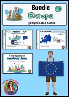 Vorschau - Arbeitsblätter - Materialpaket / Bundle - Eine Entdeckungsreise durch Europa - Deckblatt