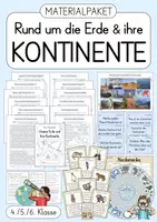 Vorschau - Unterrichtsreihen - Kontinente und Ozeane - Deckblatt
