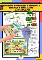 anteprima - Esercizi - Caterpillar: Storytime Worksheets & flipbook & mini book & Final Tasks - Pagina di copertina