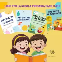 anteprima - Esercizi - 4 Libri Facilitati per la Letto-scrittura e la Comprensione - Libri in formato .PDF - Pagina di copertina