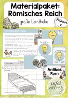 Vorschau - Arbeitsblätter - Materialpaket/Bundle: Lerntheke Römisches Reich/Die Römer (Kl.4) - Deckblatt