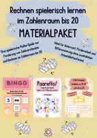 Vorschau - Arbeitsblätter - Materialpaket - Rechnen spielerisch lernen im Zahlenraum bis 20 - Deckblatt
