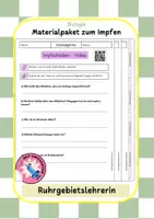 Vorschau - Arbeitsblätter - Materialpaket - Impfungen Biologie - Deckblatt