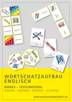 Vorschau - Spiele - Wortschatzaufbau Englisch – Bundle – school supplies - Deckblatt