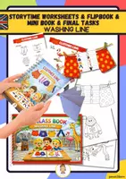 Vorschau - Mal- und Bastelvorlagen - Clothes Line: : Storytime Worksheets & flipbook & mini book & Final Tasks - Deckblatt