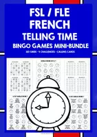 Vorschau - Spiele - FRENCH TELLING THE TIME BINGO GAMES MINI-BUNDLE - Deckblatt