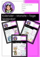 Vorschau - Unterrichtsreihen - Materialpaket: Das Jahr - Kalender, Monate, Tage - Deckblatt