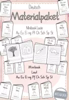 Vorschau - Arbeitsblätter - Materialpaket Minibook - Faltbuch - Laut Au Eu Ei ng Pf Ch Sch Sp St - Deckblatt