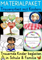 Vorschau - Stundenentwürfe - Trauerarbeit im Todesfall MATERIALPAKET (Tod und Trauer in der Schule & zu Hause) - Deckblatt