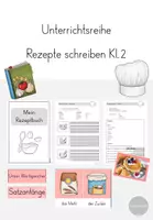 Vorschau - Arbeitsblätter - Materialpaket: Unterrichtsreihe Rezepte schreiben Kl.2 - Deckblatt