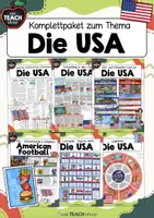 Vorschau - Arbeitsblätter - Vereinigte Staaten / USA - Komplettpaket zum Thema - Deckblatt