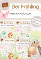 Vorschau - Spiele - DaZ - Materialpaket - der Frühling - Deckblatt