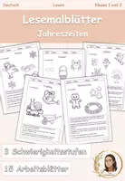 Vorschau - Arbeitsblätter - Lesemalblätter Paket - Klasse 1-2 - Deckblatt