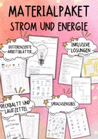Vorschau - Unterrichtsreihen - Strom und Energie - MATERIALPAKET - Deckblatt