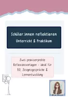 Vorschau - Arbeitsblätter - Schüler:innen reflektieren - Beteiligung & Berufsvorbereitung - Deckblatt
