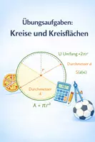 Vorschau - Arbeitsblätter - Übungsaufgaben: Kreise und Kreisflächen - Deckblatt